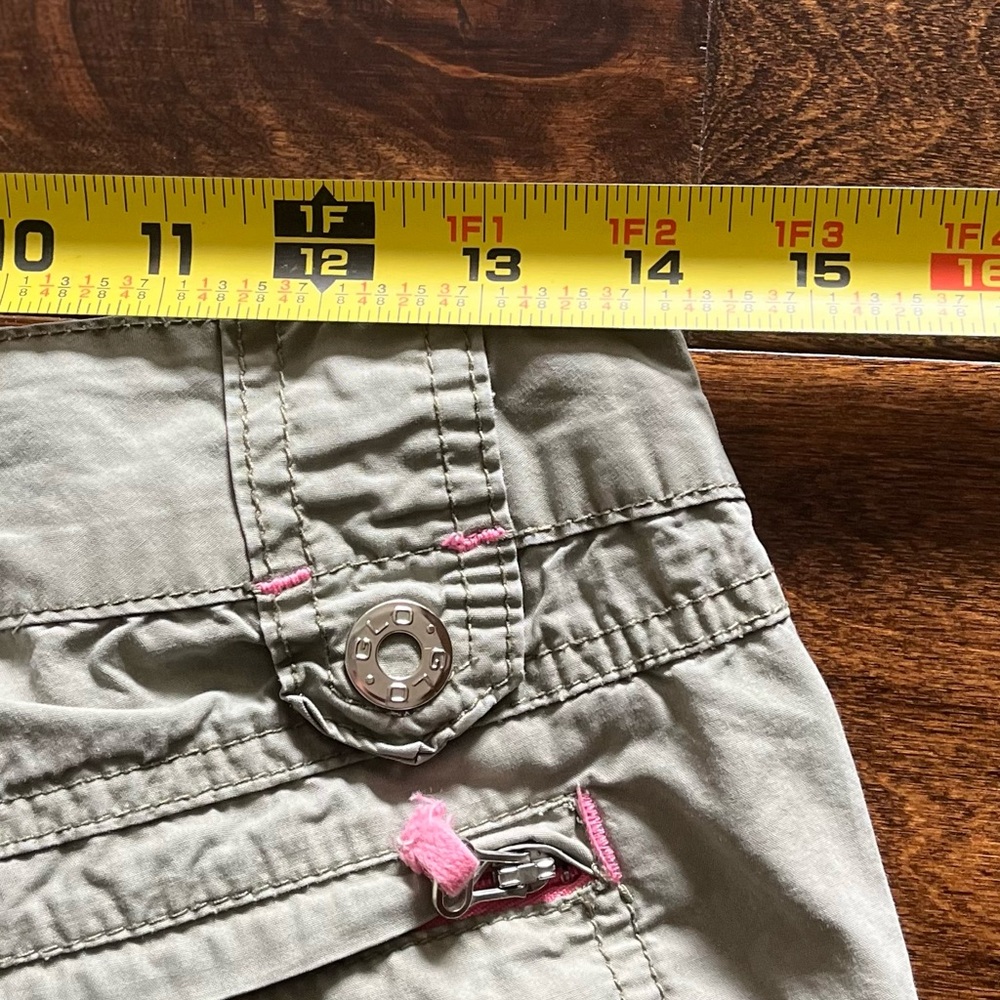 Green & Pink Capris Size 7 - Picture 5 of 7
